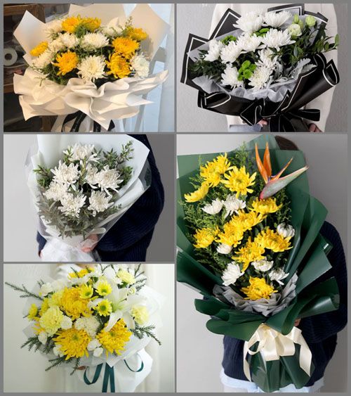 浙江省温州苍南县金乡镇半浃连村白事花束代送